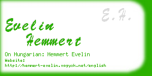 evelin hemmert business card